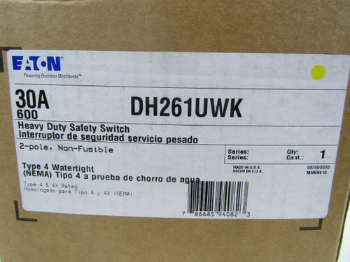 Eaton DH261UWK Safety Switches