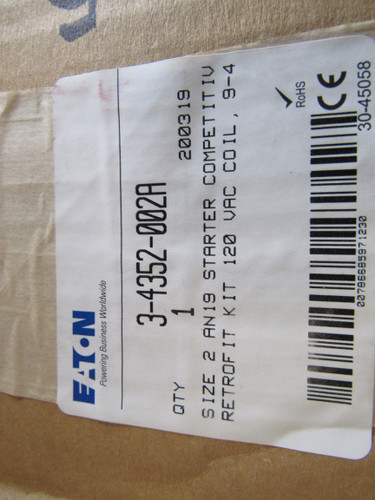 Eaton 3-4352-002A Combination Starters Competitive Retrofit Kit 45A 120V 50/60Hz