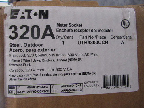 Eaton UTH4300UCH Meter Sockets