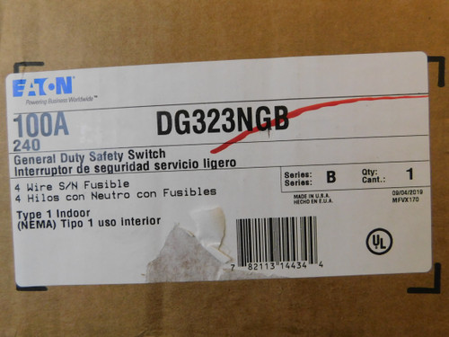 Eaton DG323NGB General Duty Safety Switches