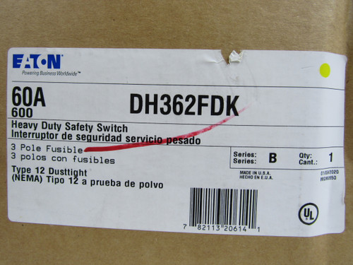 Eaton DH362FDK Heavy Duty Safety Switches