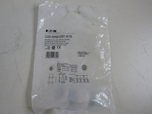 Eaton C22-WRS-MS1-K10 Selector Switches