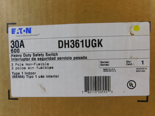 Eaton DH361UGK Heavy Duty Safety Switches