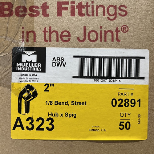 MUELLER INDUSTRIES 02891 PVC Elbows