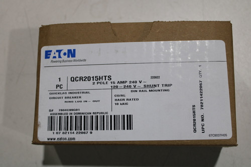 Eaton QCR2015HTS Din Rail Mounted Circuit Breakers