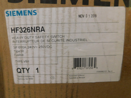 Siemens HF326NRA Safety Switches