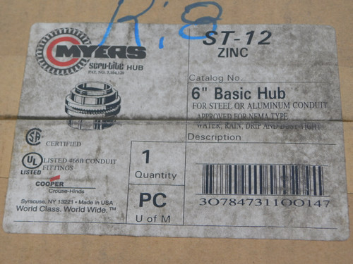 Myers ST-12 Conduit Hubs