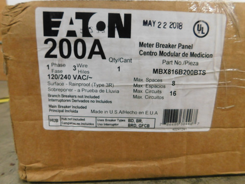 Eaton MBX816B200BTS Meter Sockets