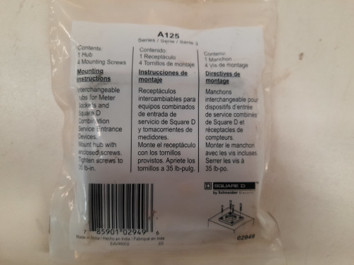 Square D A125 Conduit Hubs