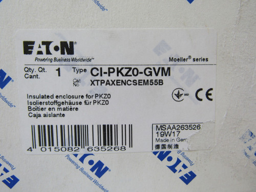 Eaton XTPAXENCSEM55B Motor Protector Insulated Enclosure