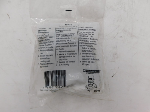 Square D B075 Electrical Enclosure Accessories