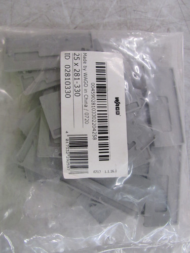 Wago 281-330 Other Power Distribution Contacts and Accessories Wago 281-330 Other Power Distribution Contacts and Accessories