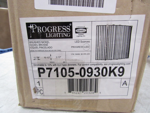 Progress Lighting P7105-0930K9 LED Bulbs Sconce