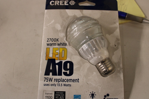 Cree Lighting A19-60W-27K-B1 LED Lamp Cree Lighting A19-60W-27K-B1 LED Lamp