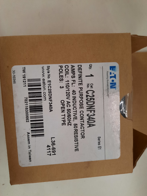 Eaton C25DNF340A Definite Purpose Contactors