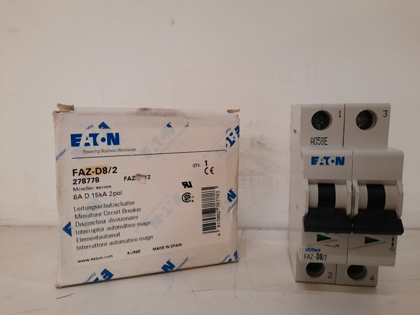 Eaton FAZ-D8/2 Motor Circuit Protector (MCPs)