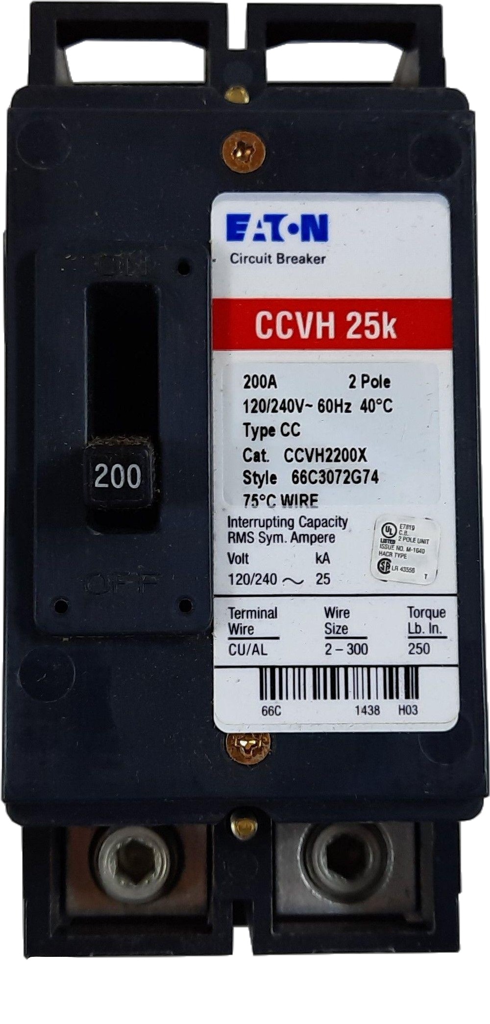 Eaton CCVH2200X Circuit Breaker