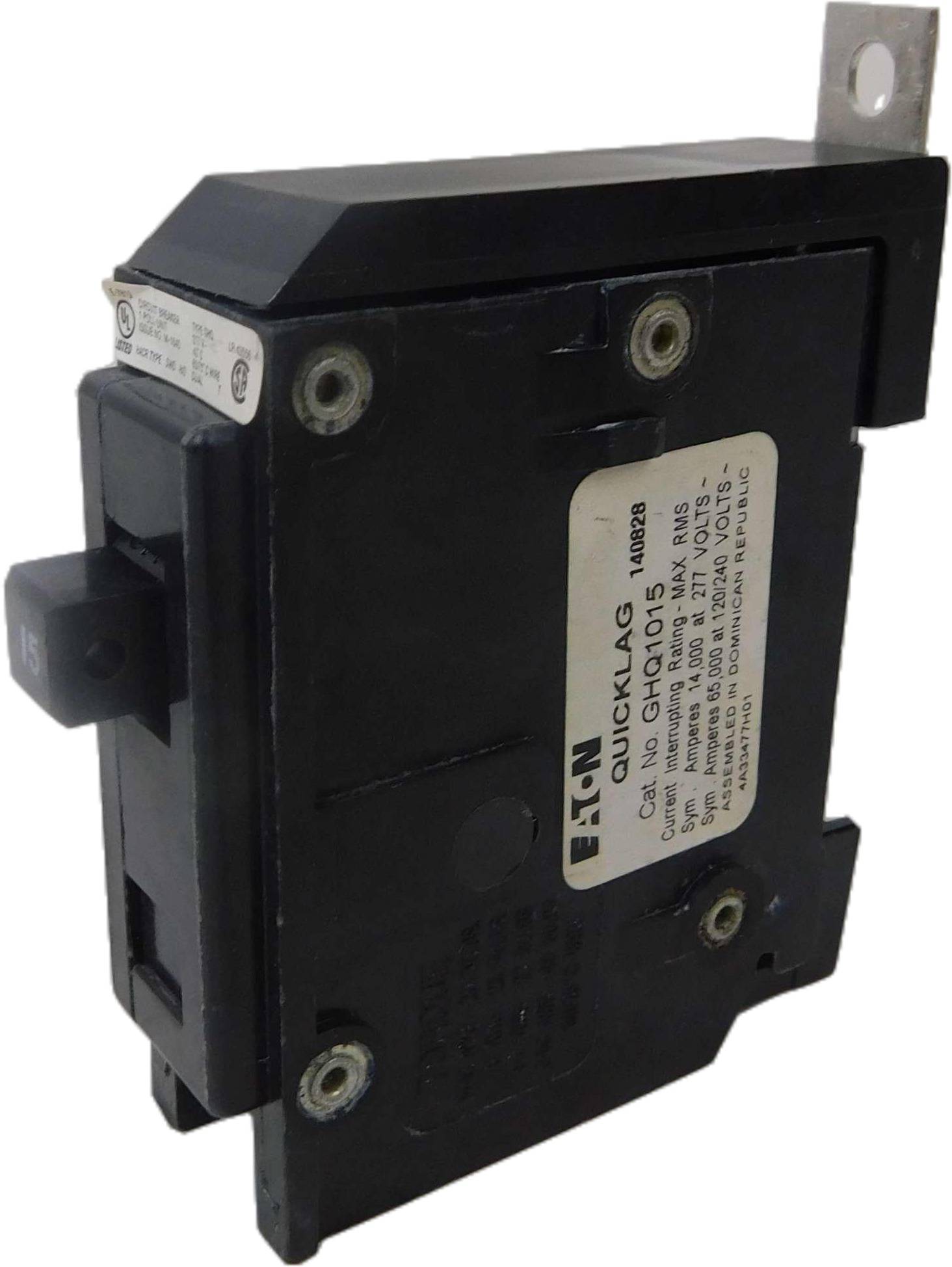 Eaton GHQ1015 Non-Interchangeable Trip Circuit Breaker