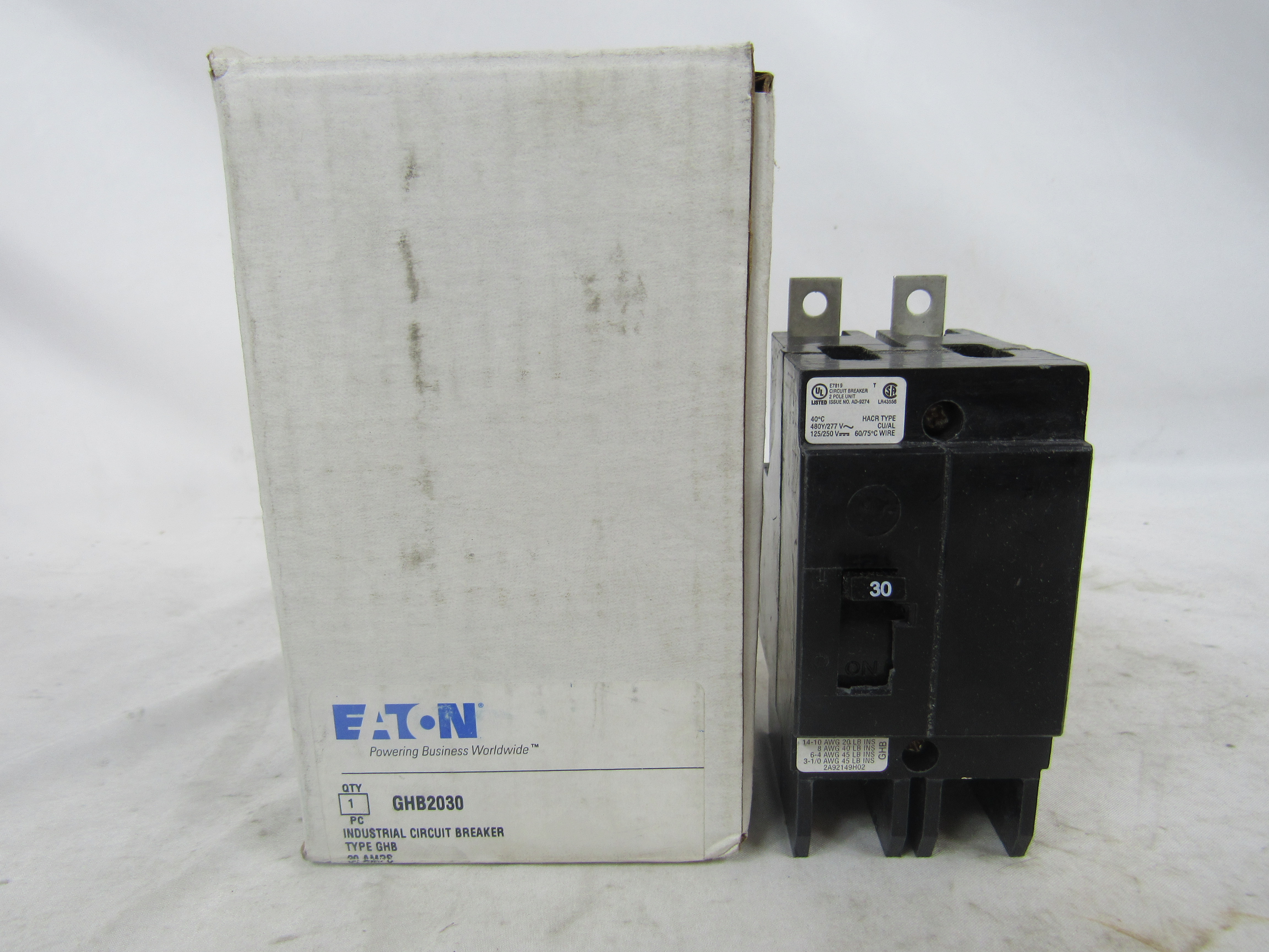 Eaton GHB2030 Molded Case Circuit Breaker