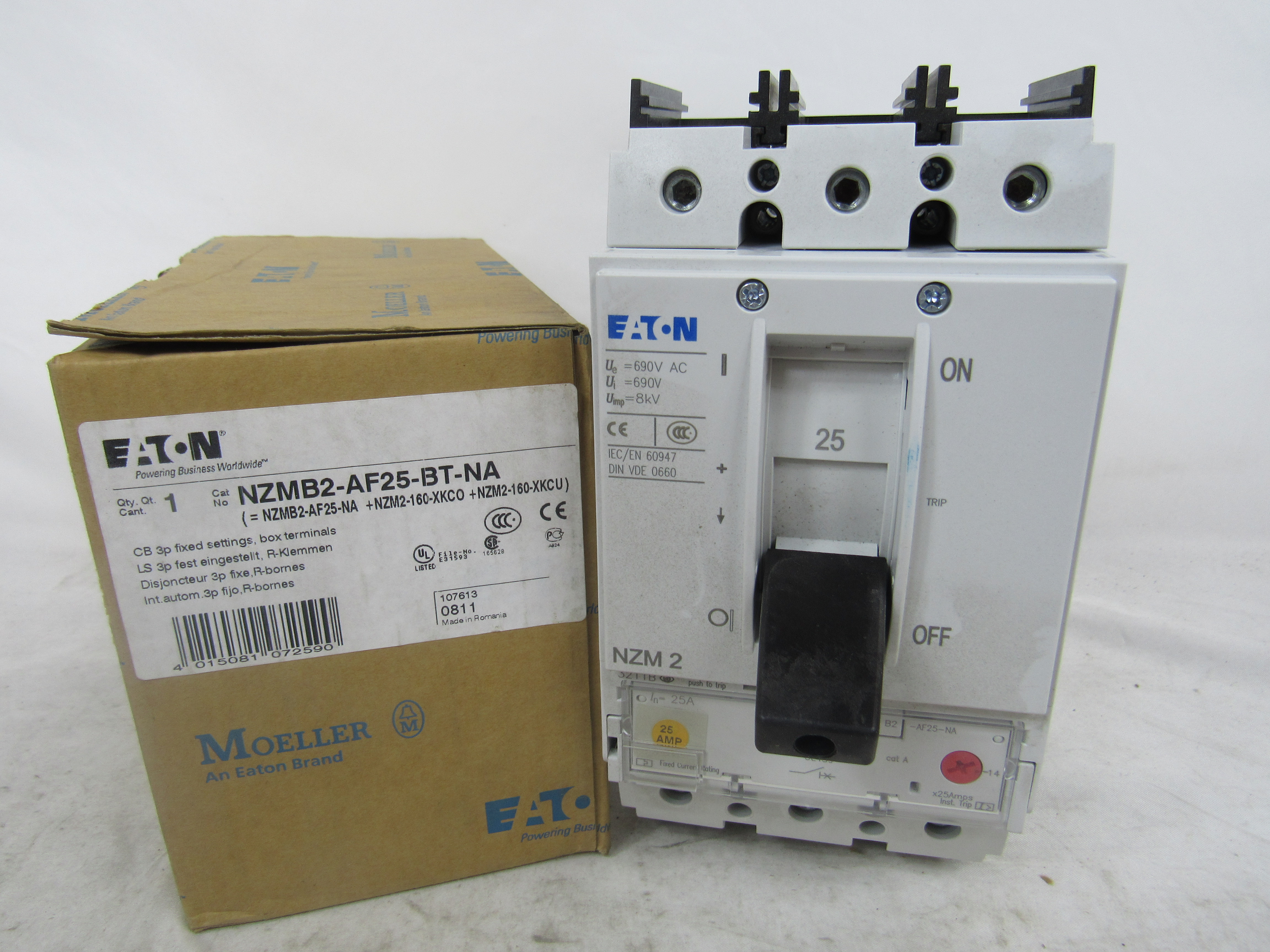Moeller NZMB2-AF25-BT-NA Molded Case Circuit Breaker
