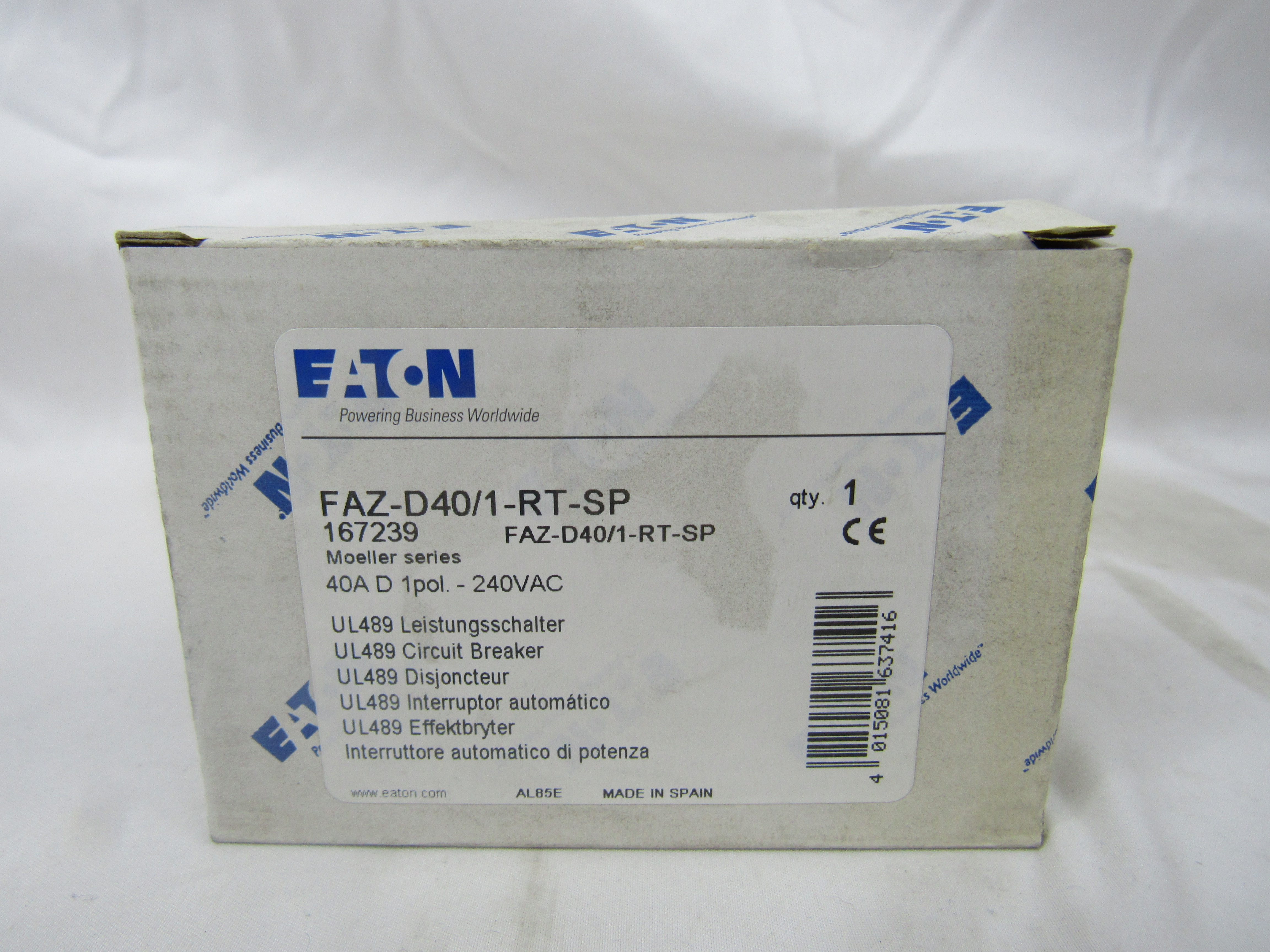 Eaton FAZ-D40/1-RT-SP Miniature Circuit Breaker