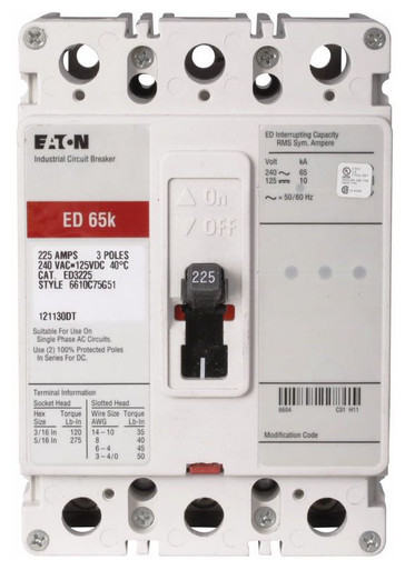 Eaton ED3100 Non-Interchangeable Trip Circuit Breaker (Repackaged)