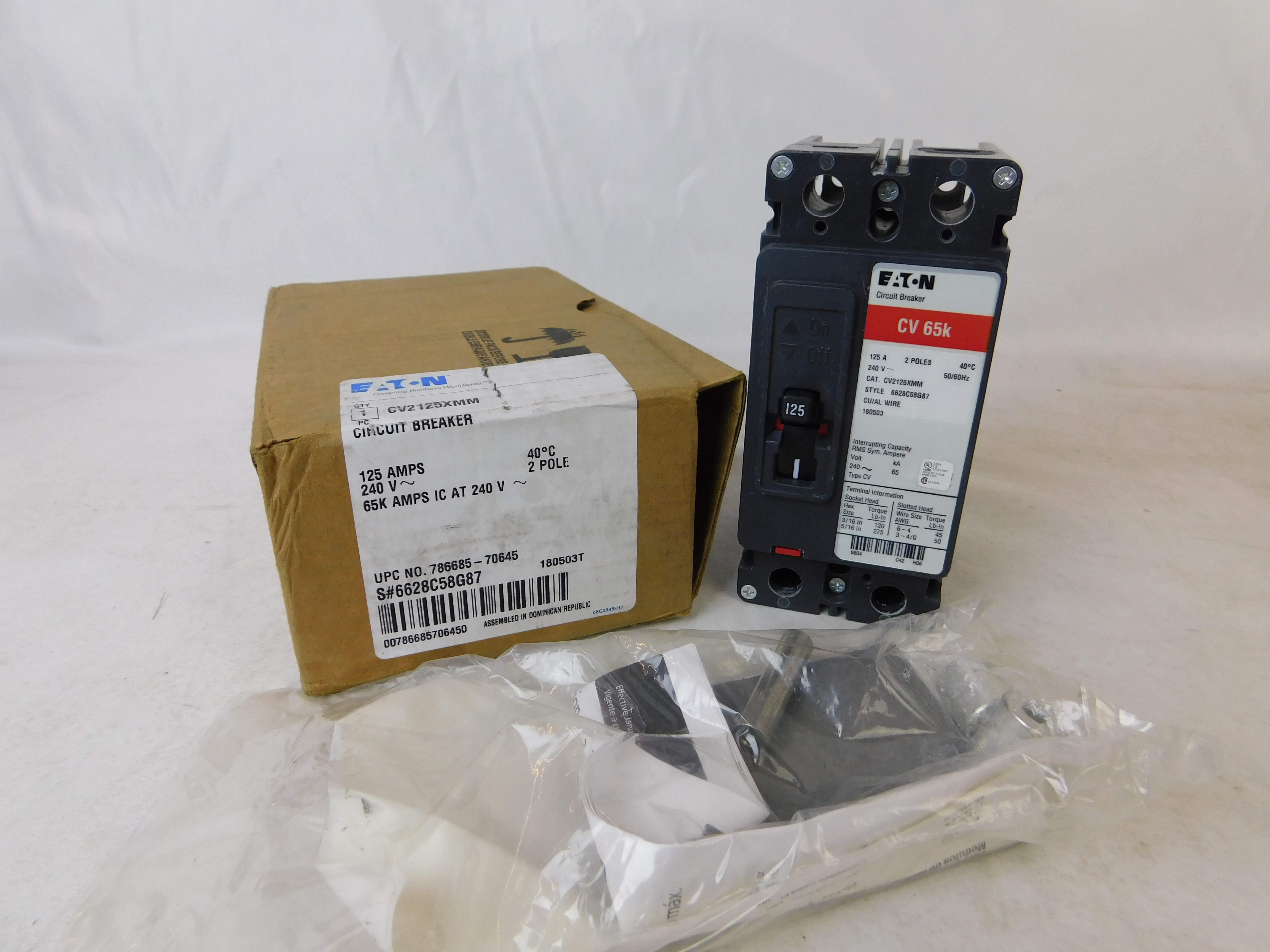 Eaton CV2125XMM Molded Case Circuit Breaker