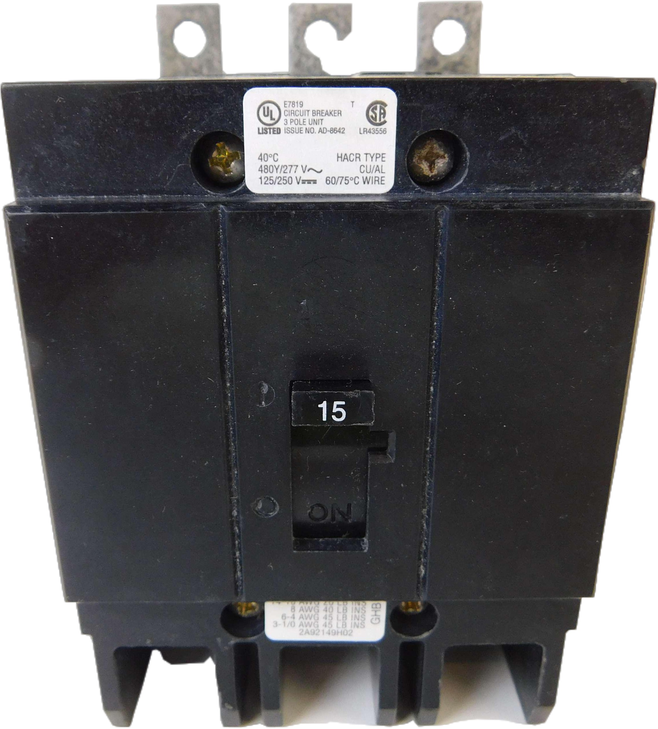 Eaton GHB3015 Non-Interchangeable Trip Circuit Breaker (Repackaged)