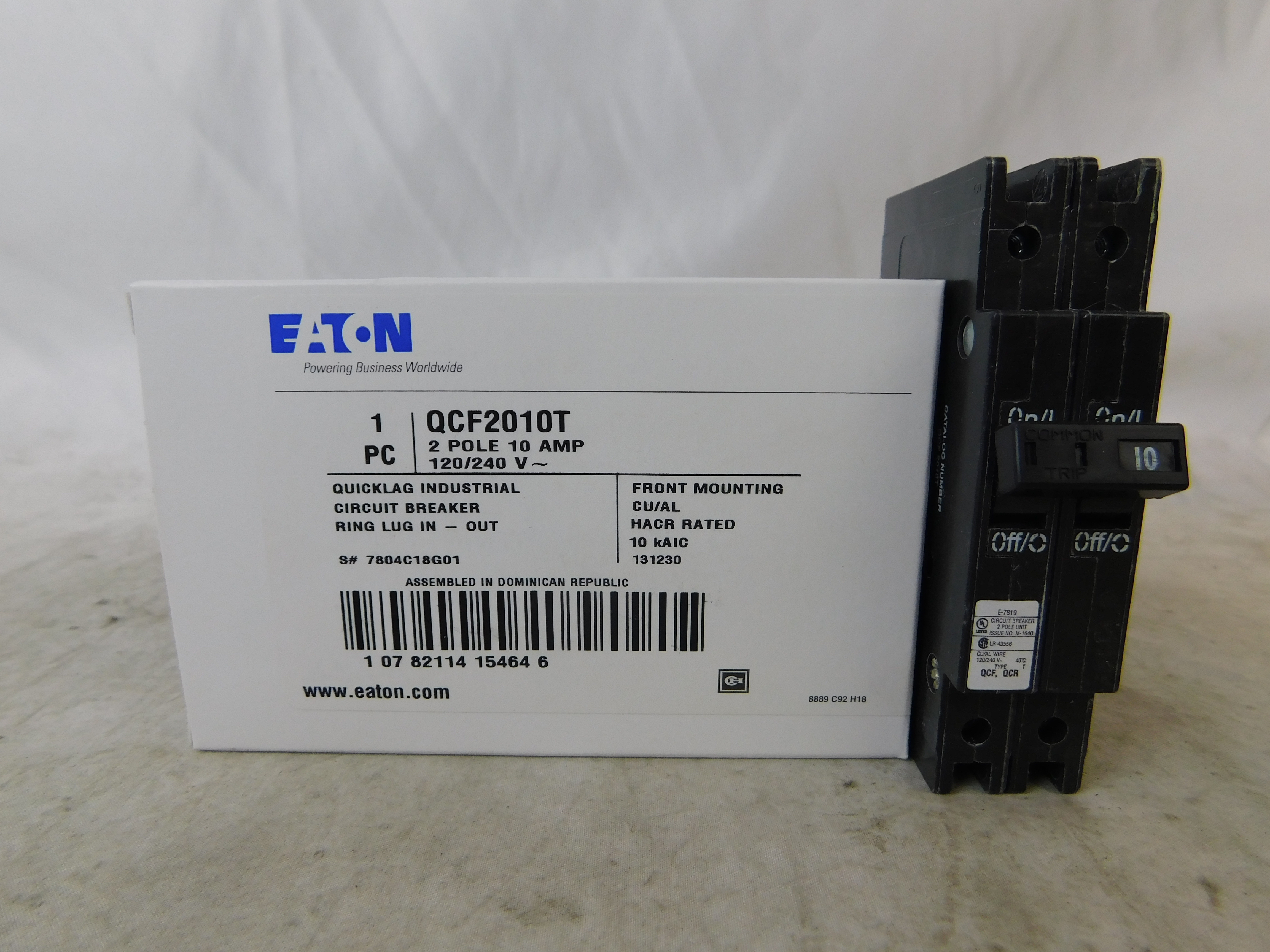 Eaton QCF2010T Miniature Circuit Breakers MCBs
