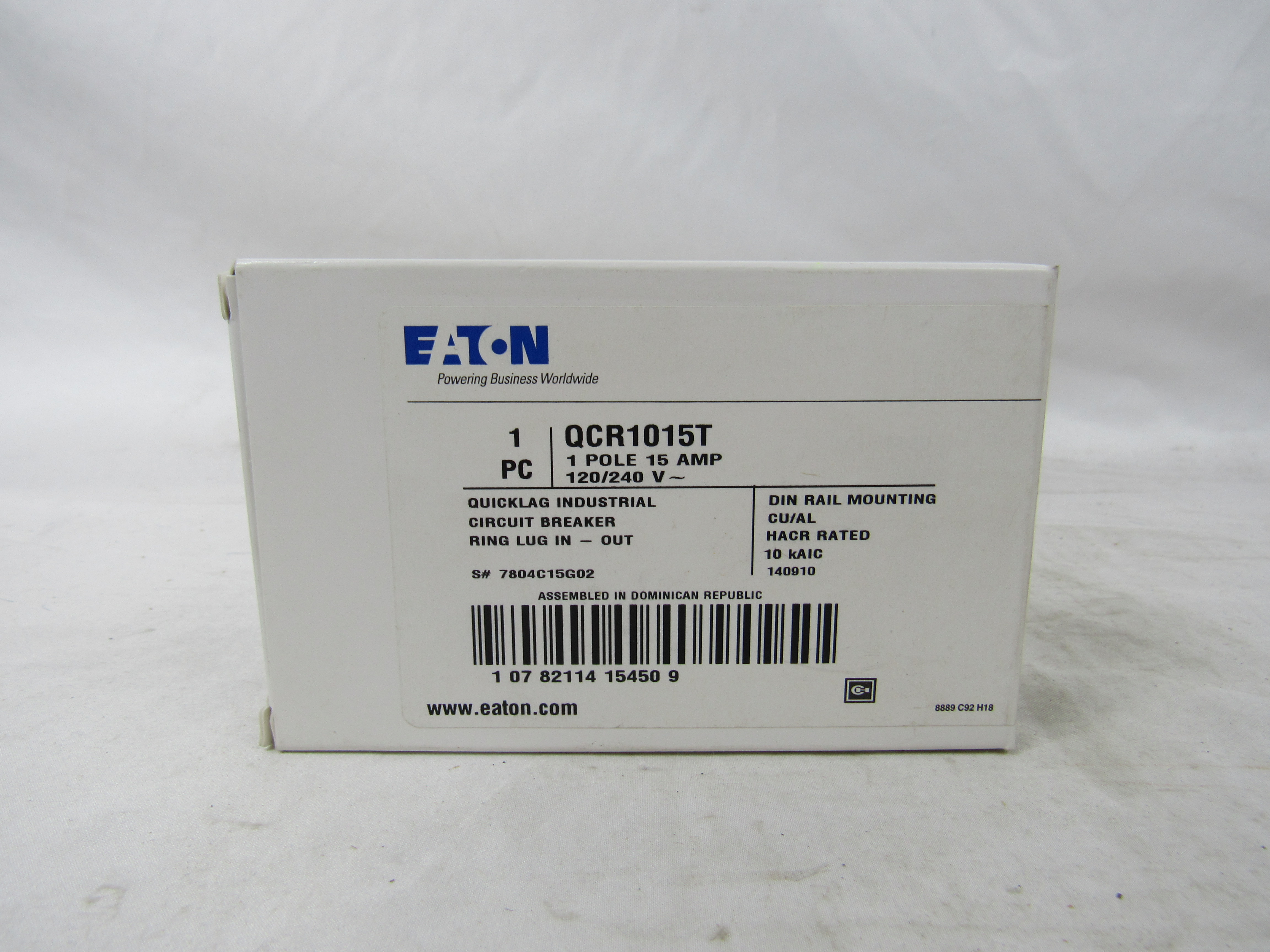 Eaton QCR1015T Miniature Circuit Breakers MCBs