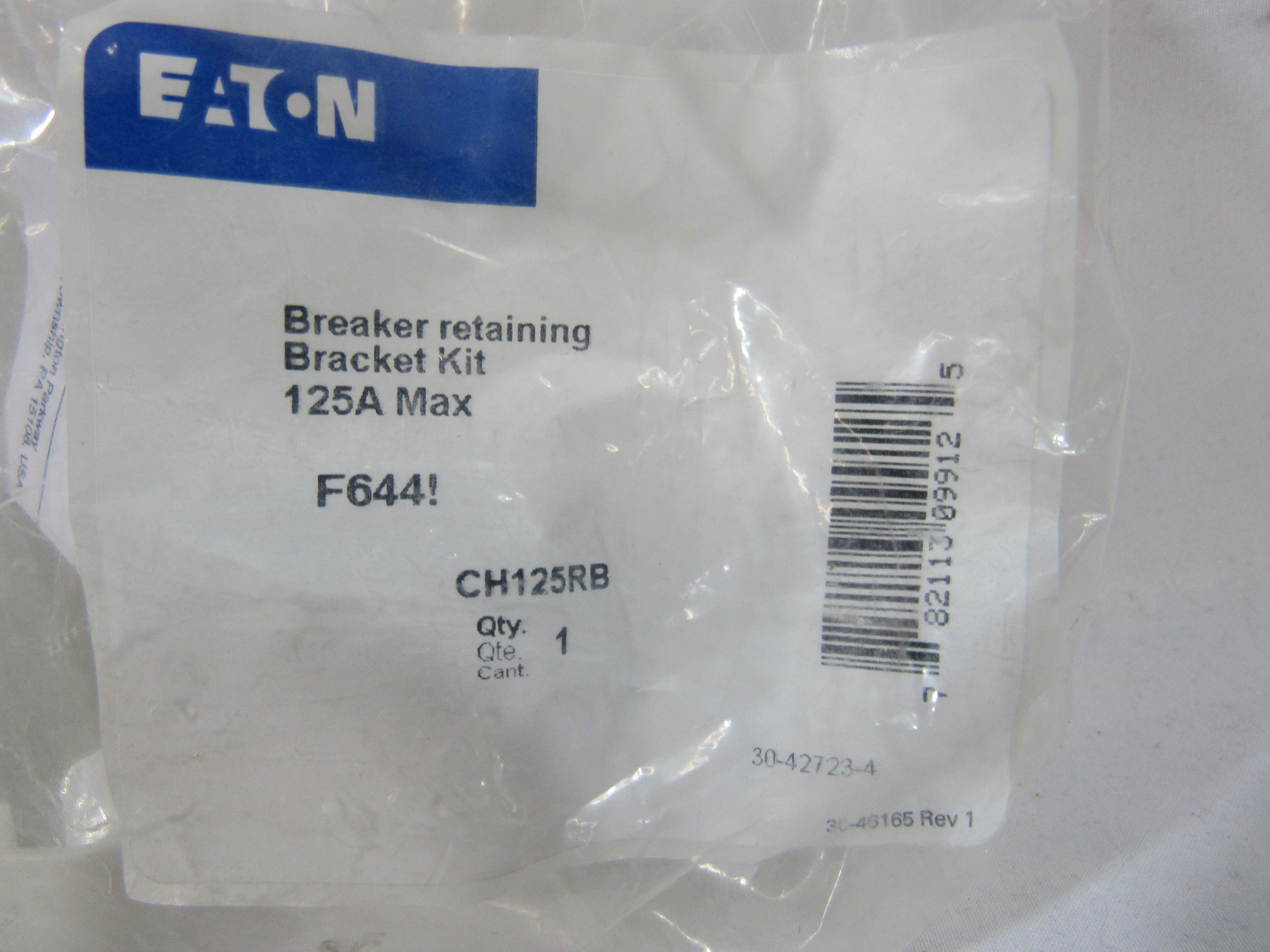 Eaton CH125RB Circuit Breaker Hold Down Retainer Kit