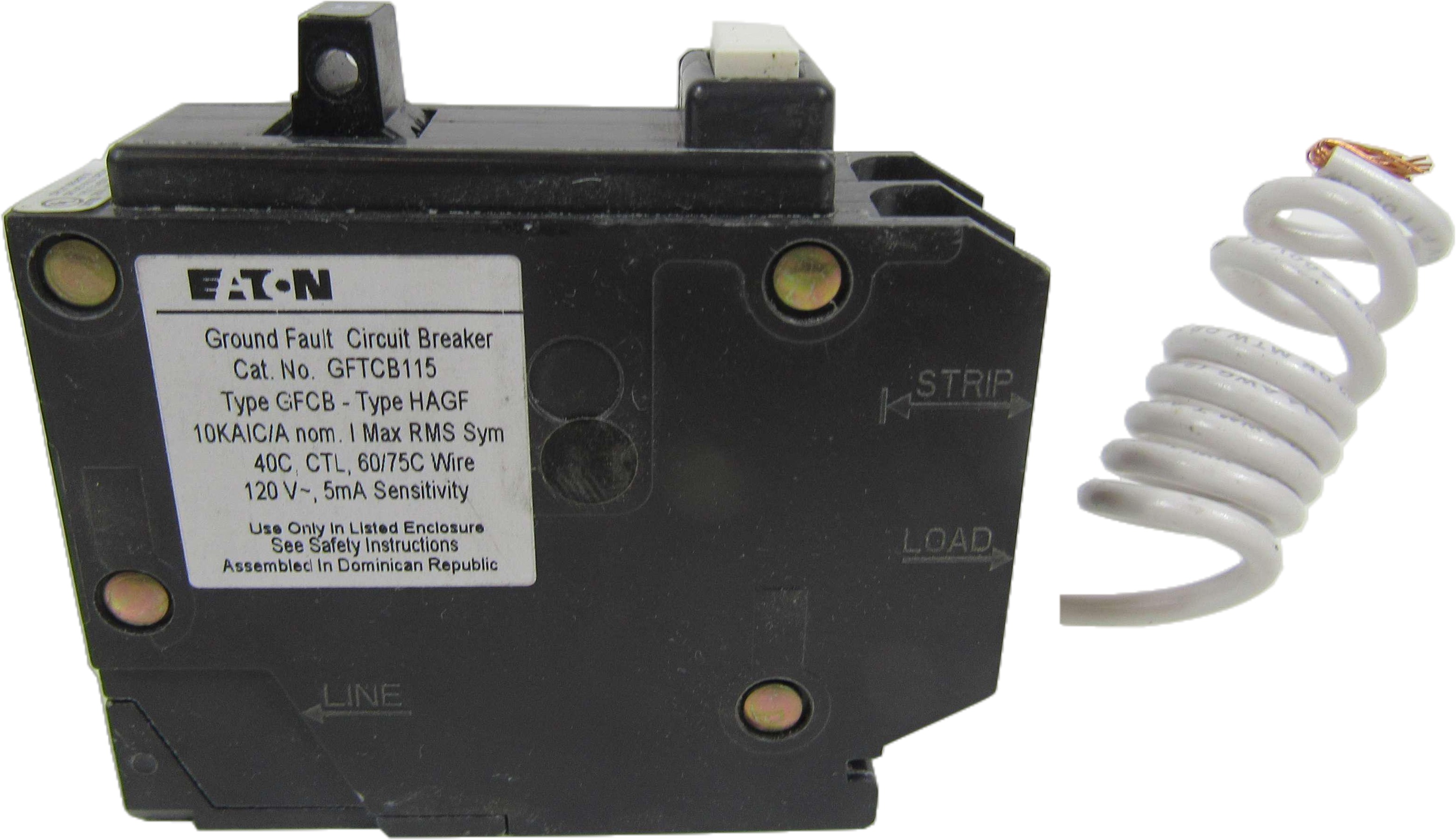 Eaton GFTCB115 Ground Fault Circuit Breaker