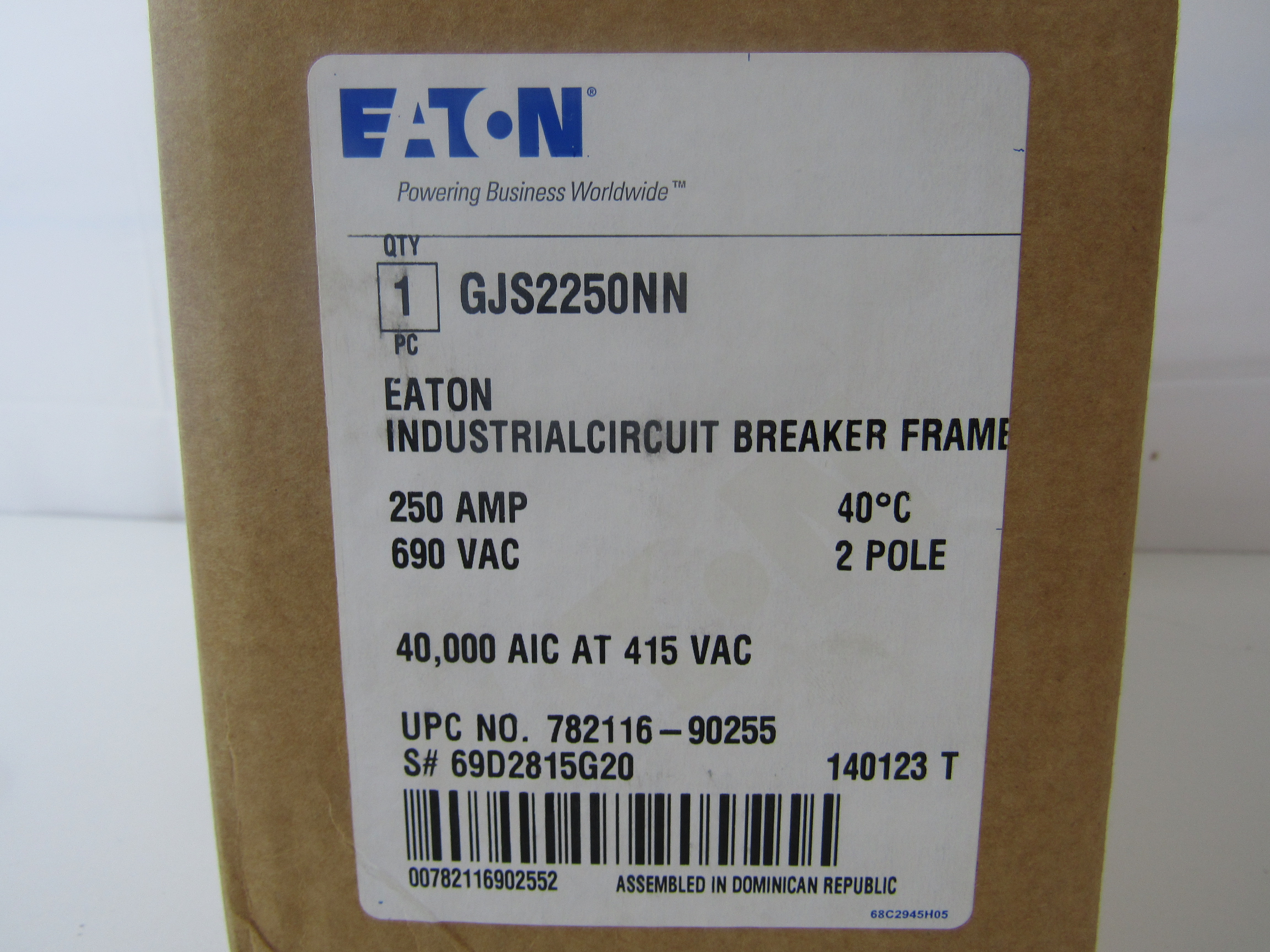 Eaton GJS2250NN Molded Case Breakers MCCBs