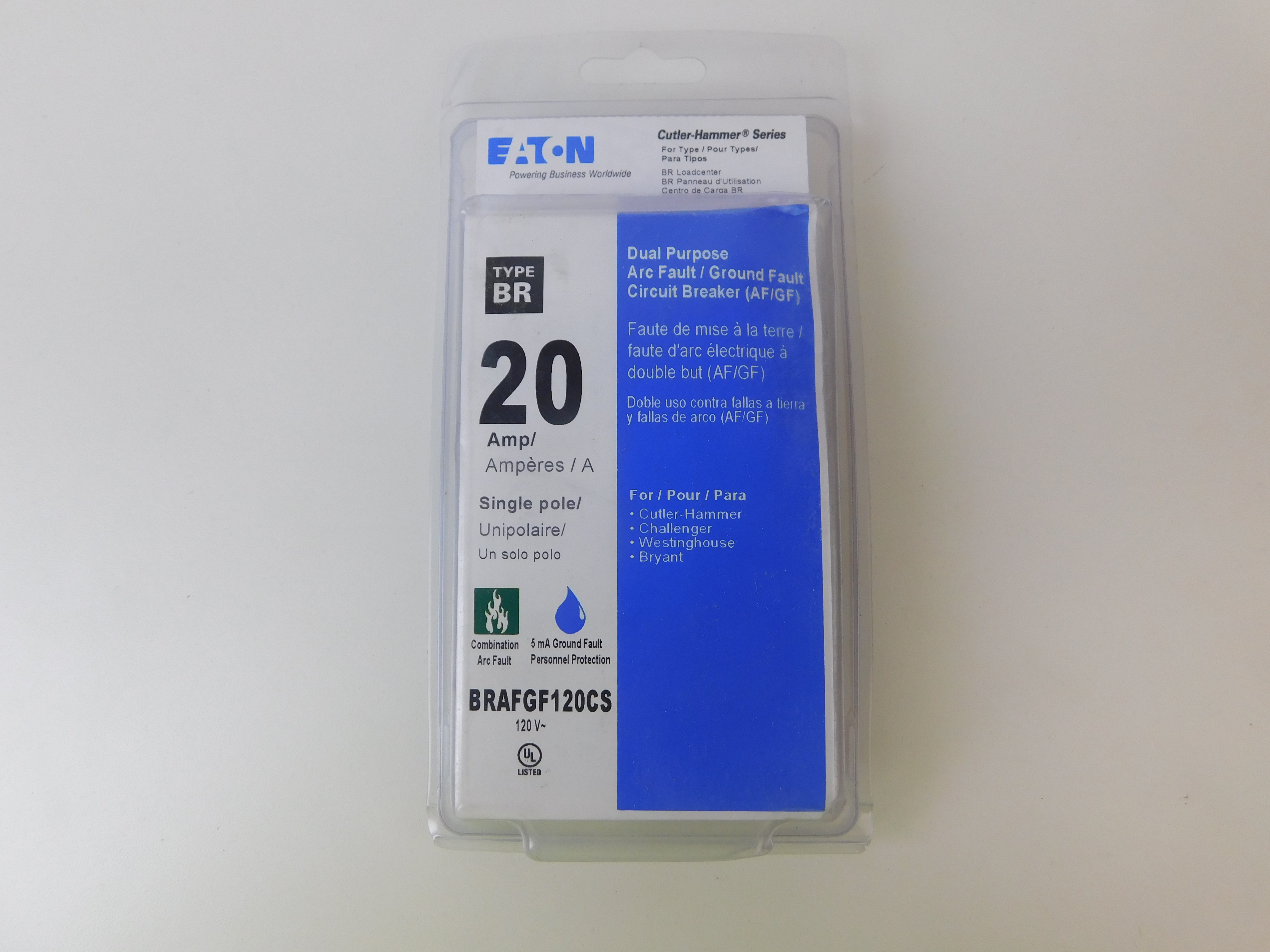 Eaton BRAFGF120CS Miniature Circuit Breakers (MCBs)