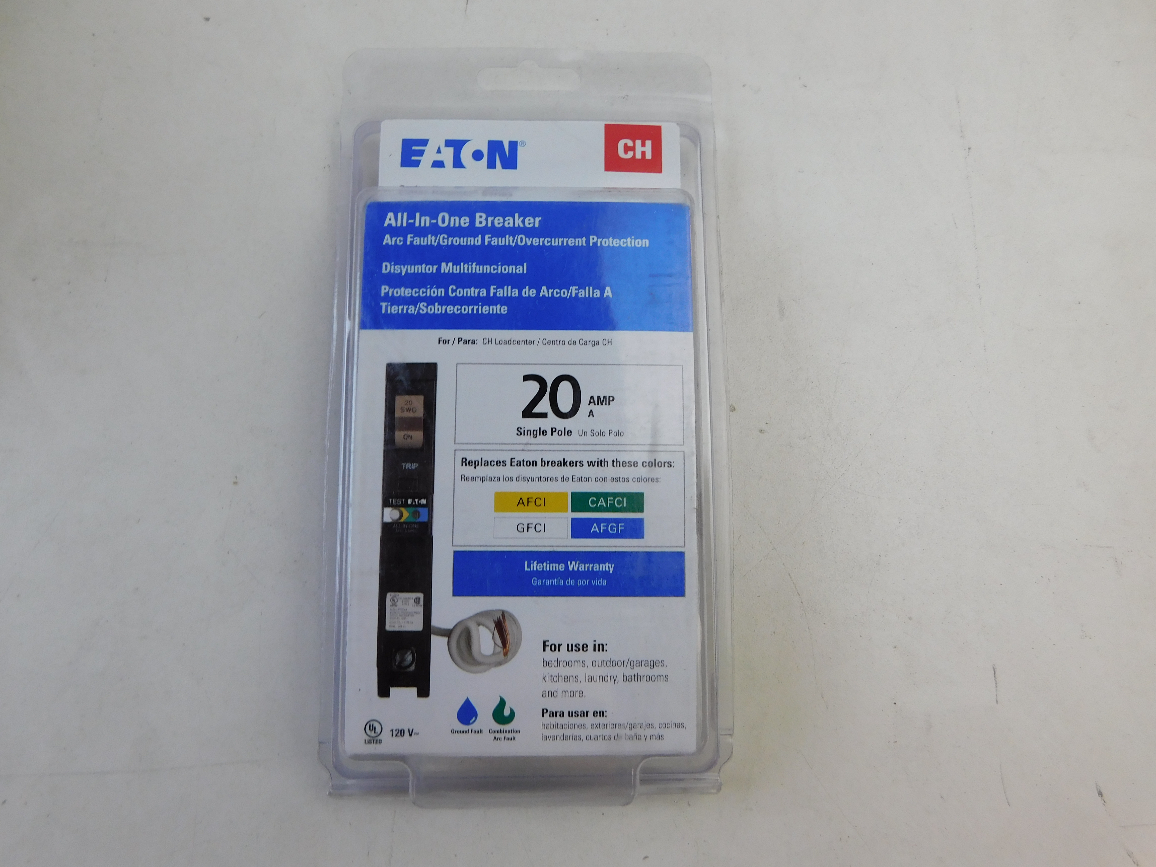 Eaton CHFN120A1CS Arc/Ground Fault Circuit Breaker