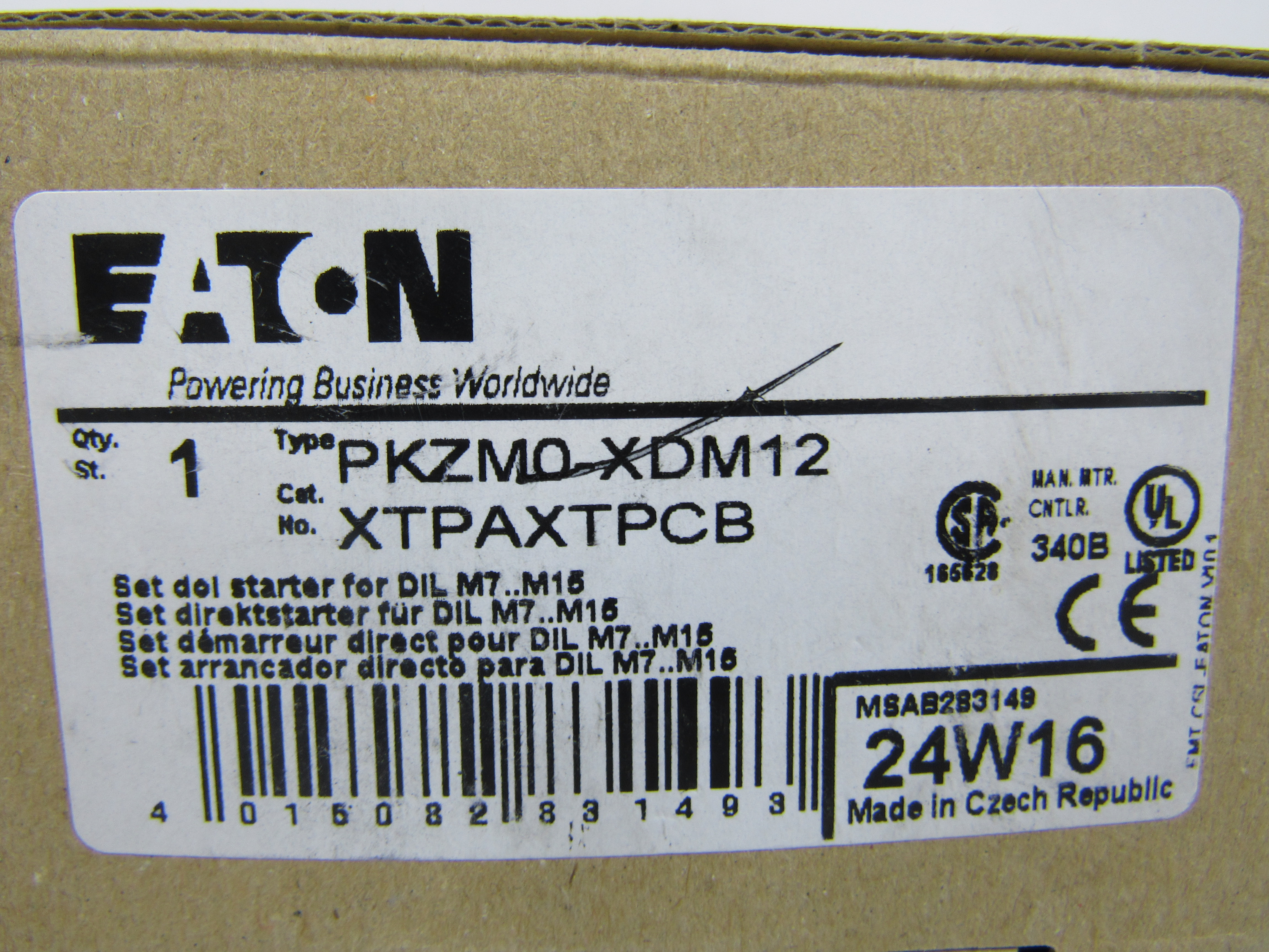Eaton XTPAXTPCB Starter Combination Connection Kit