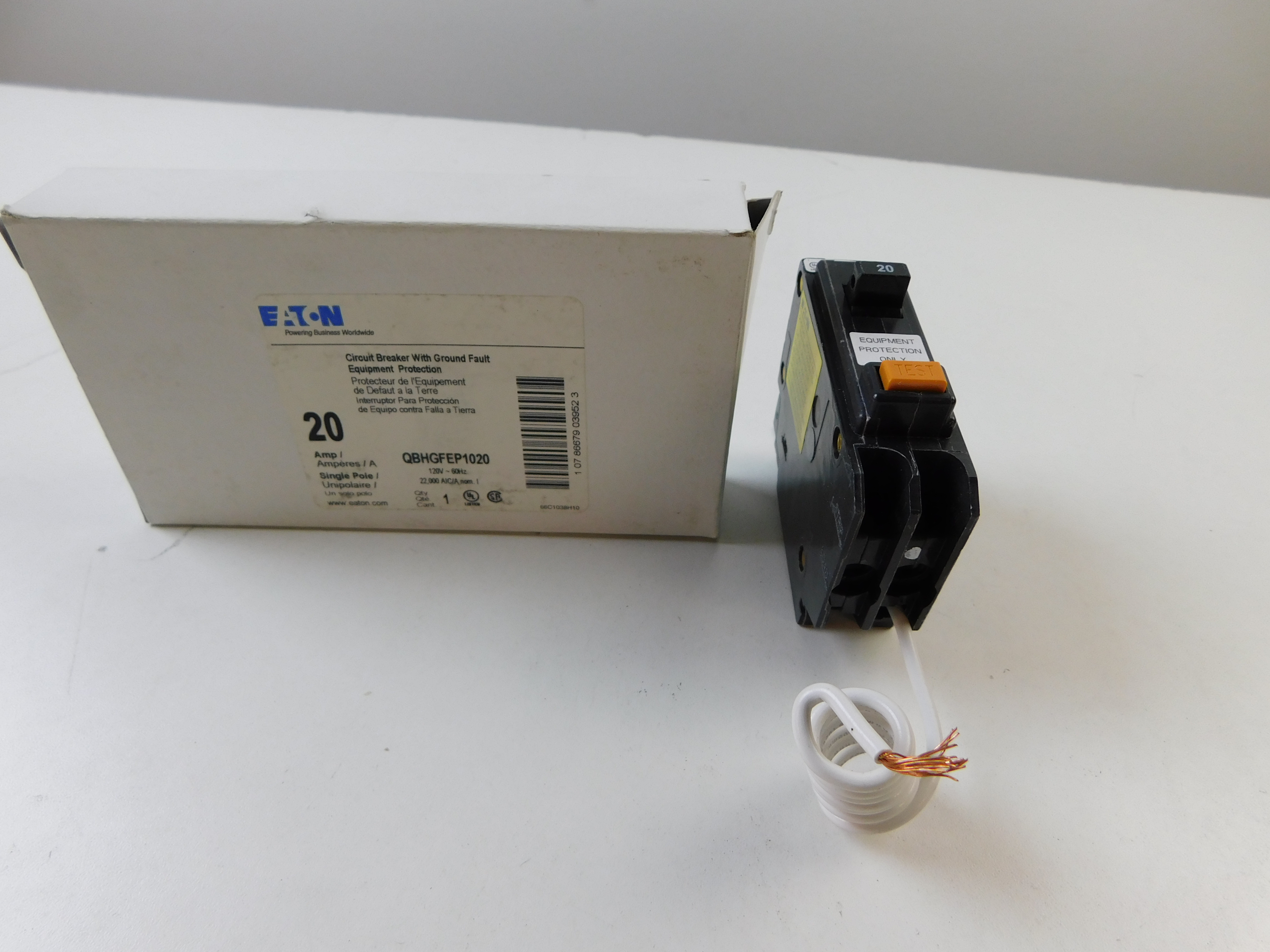 Eaton QBHGFEP1020 Non-Interchangeable Ground Fault Circuit Breaker