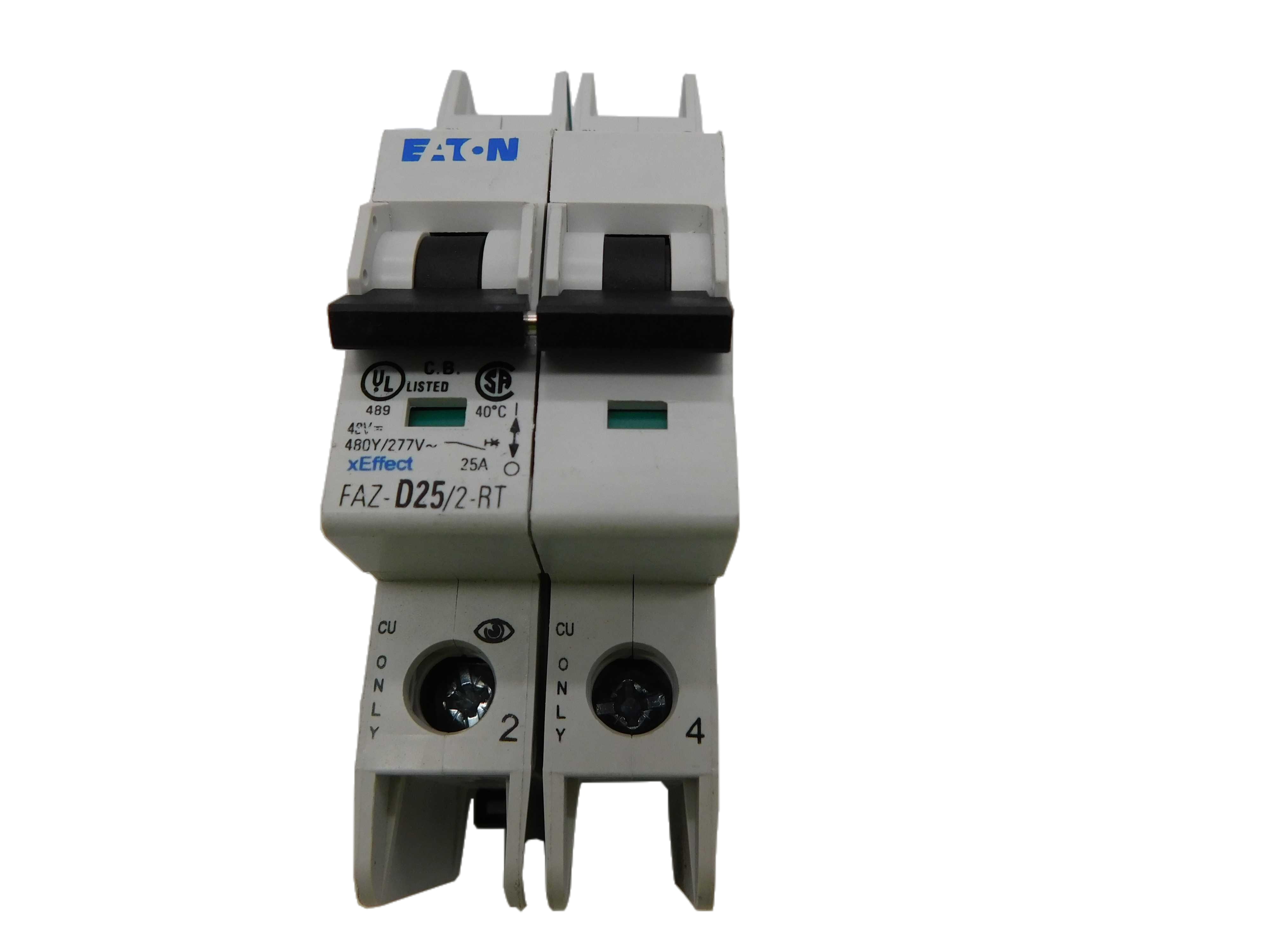 Eaton FAZ-D25/2-RT Miniature Circuit Breaker (Repackaged)