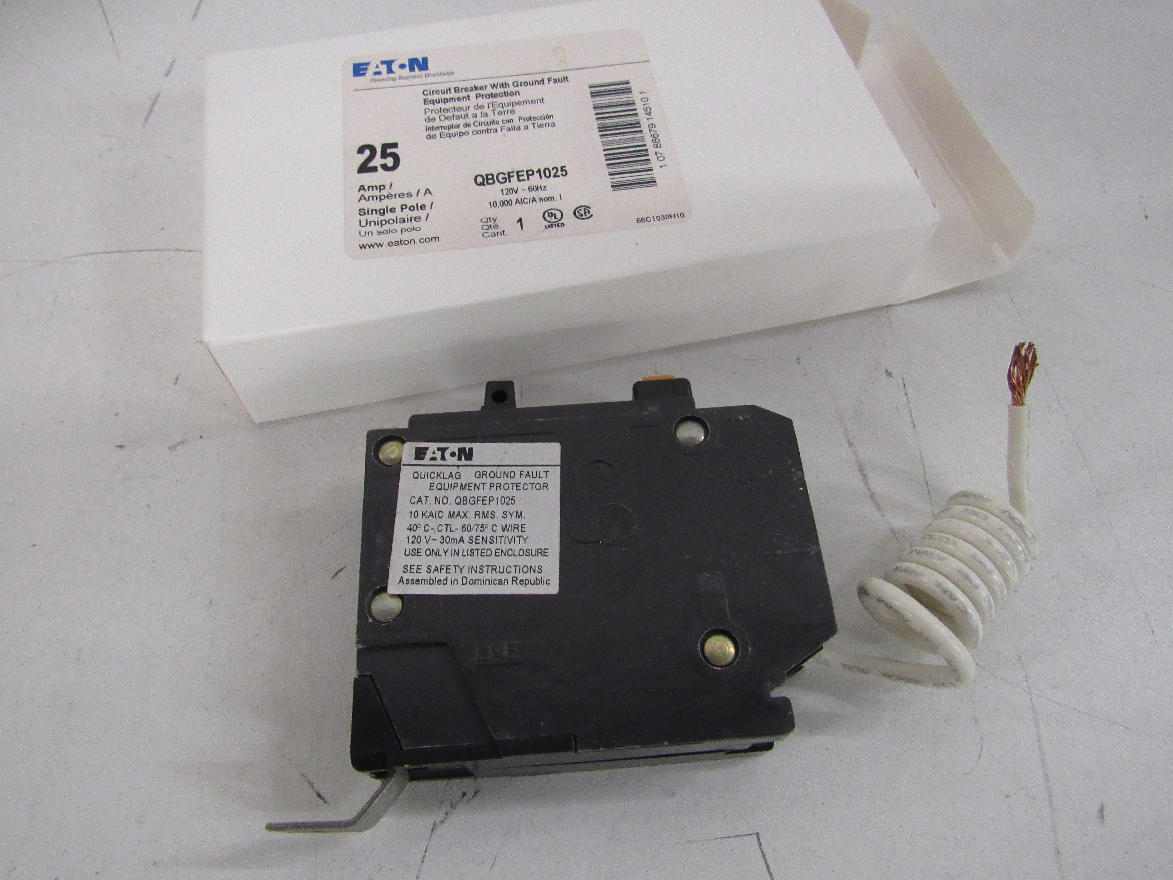 Eaton QBGFEP1025 Miniature Circuit Breakers MCBs