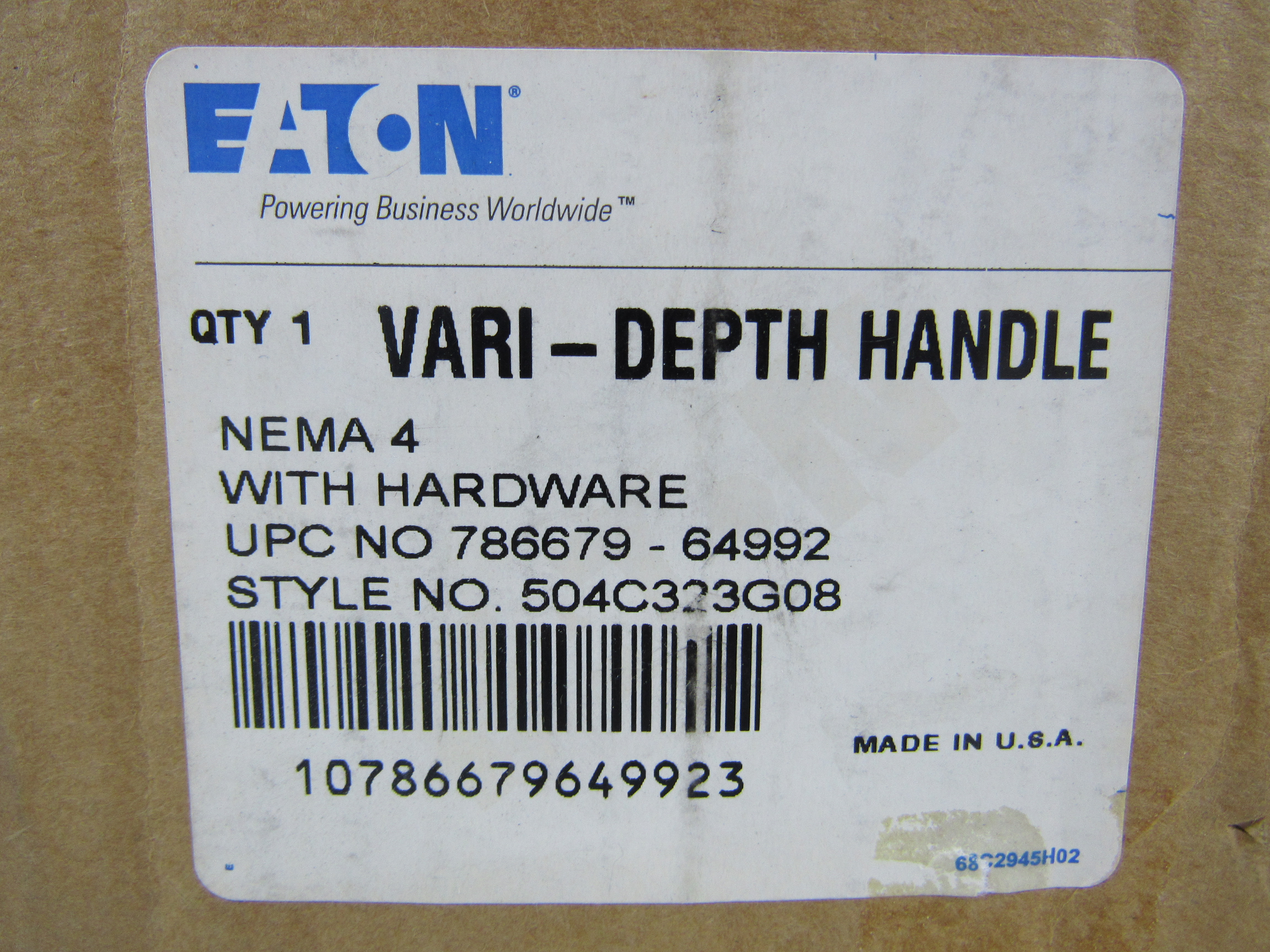 Eaton 504C323G08 Disconnect Switch Handle Assembly