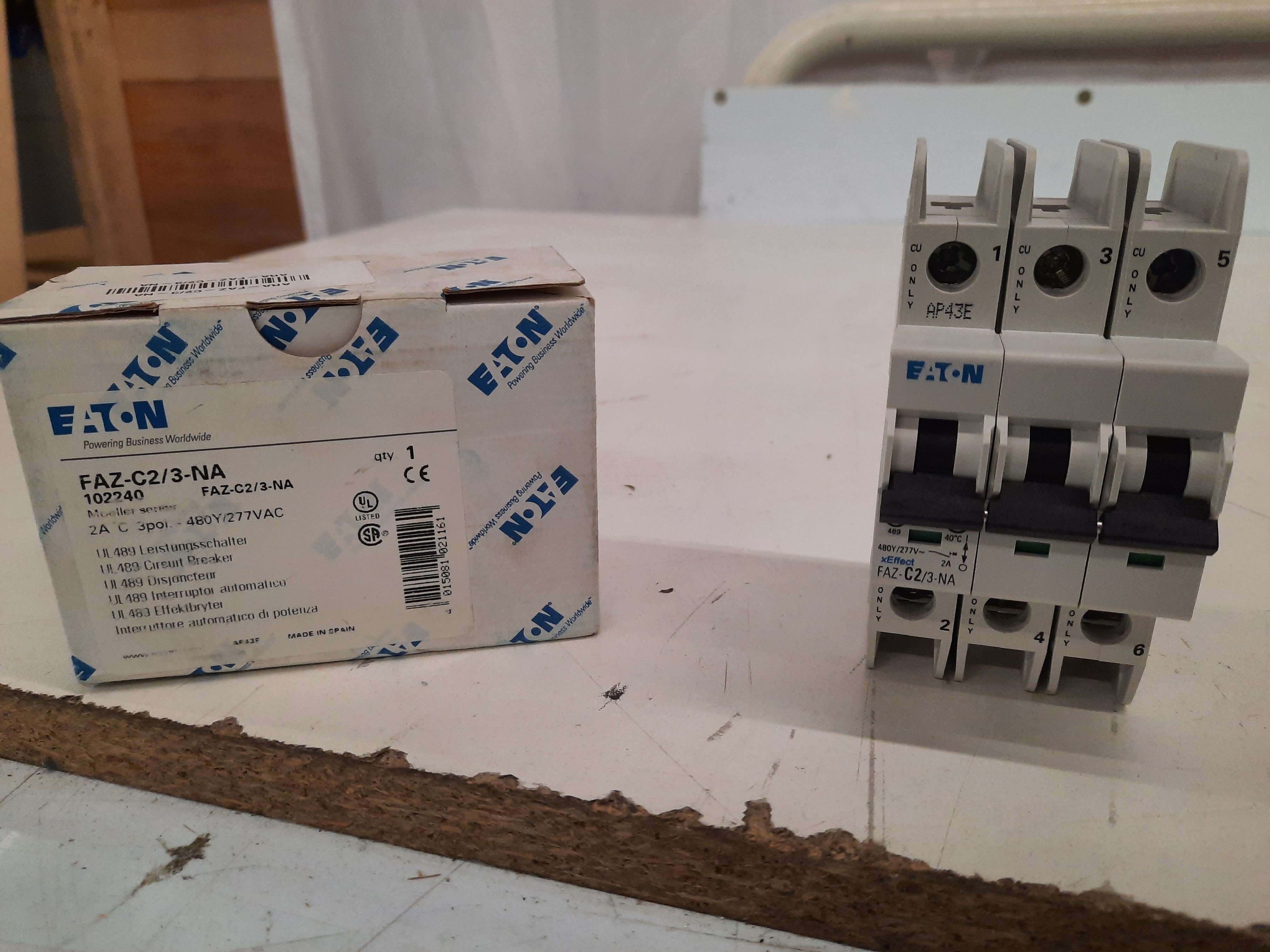 Eaton FAZ-C2/3-NA Miniature Circuit Breaker
