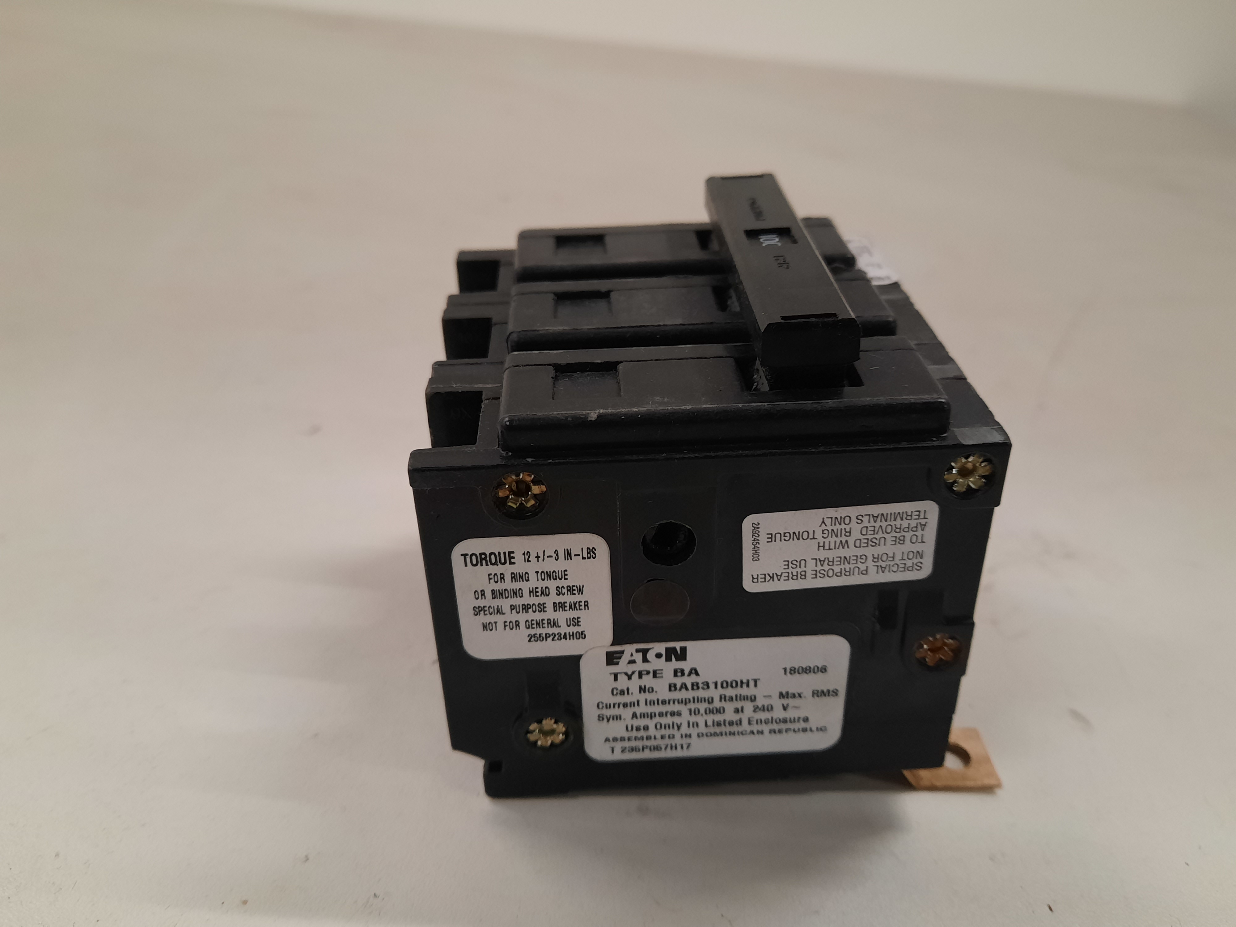Eaton BAB3100HT Miniature Circuit Breakers MCBs