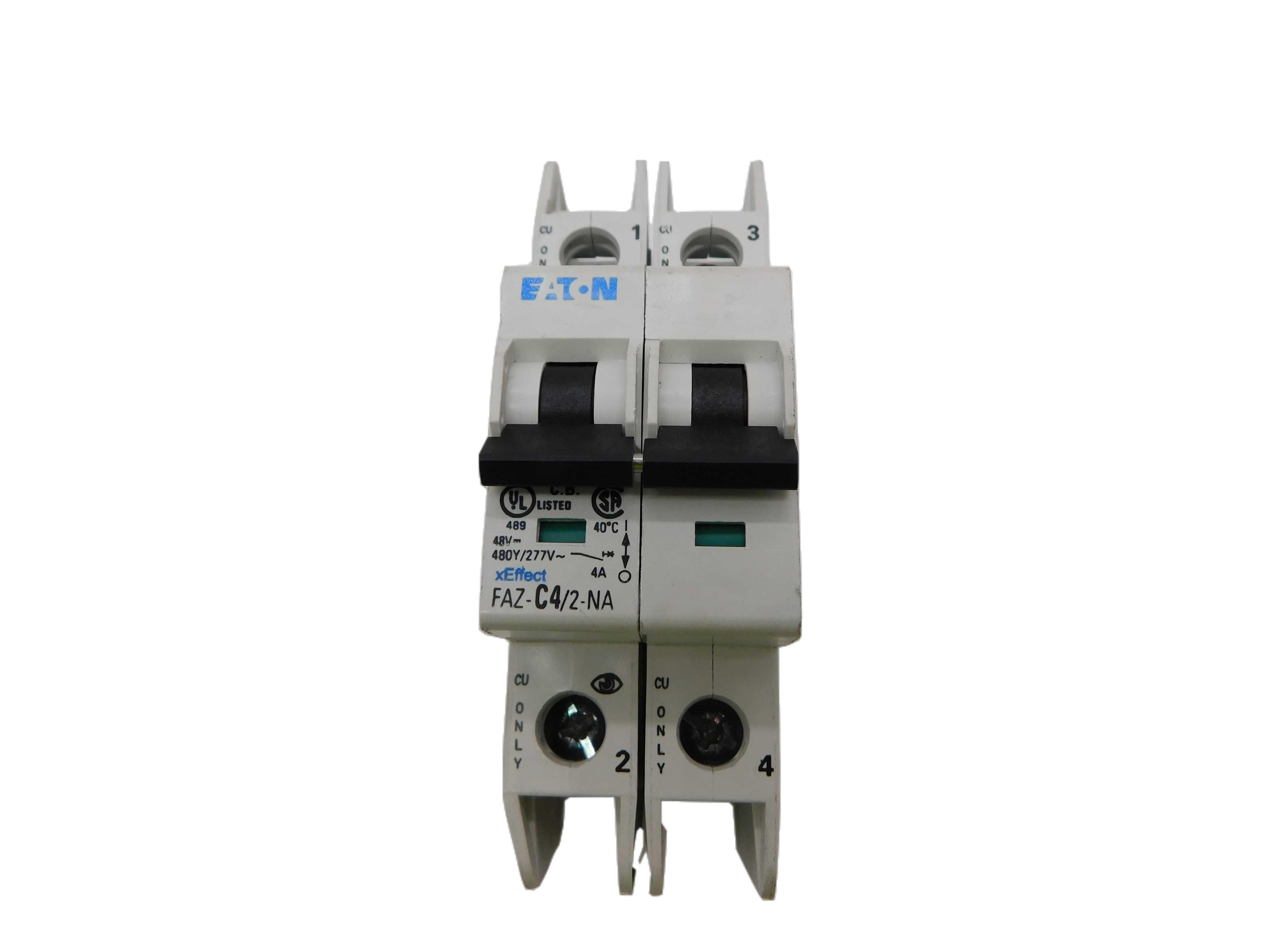 Eaton FAZ-C4/2-NA Miniature Circuit Breaker (Repackaged)