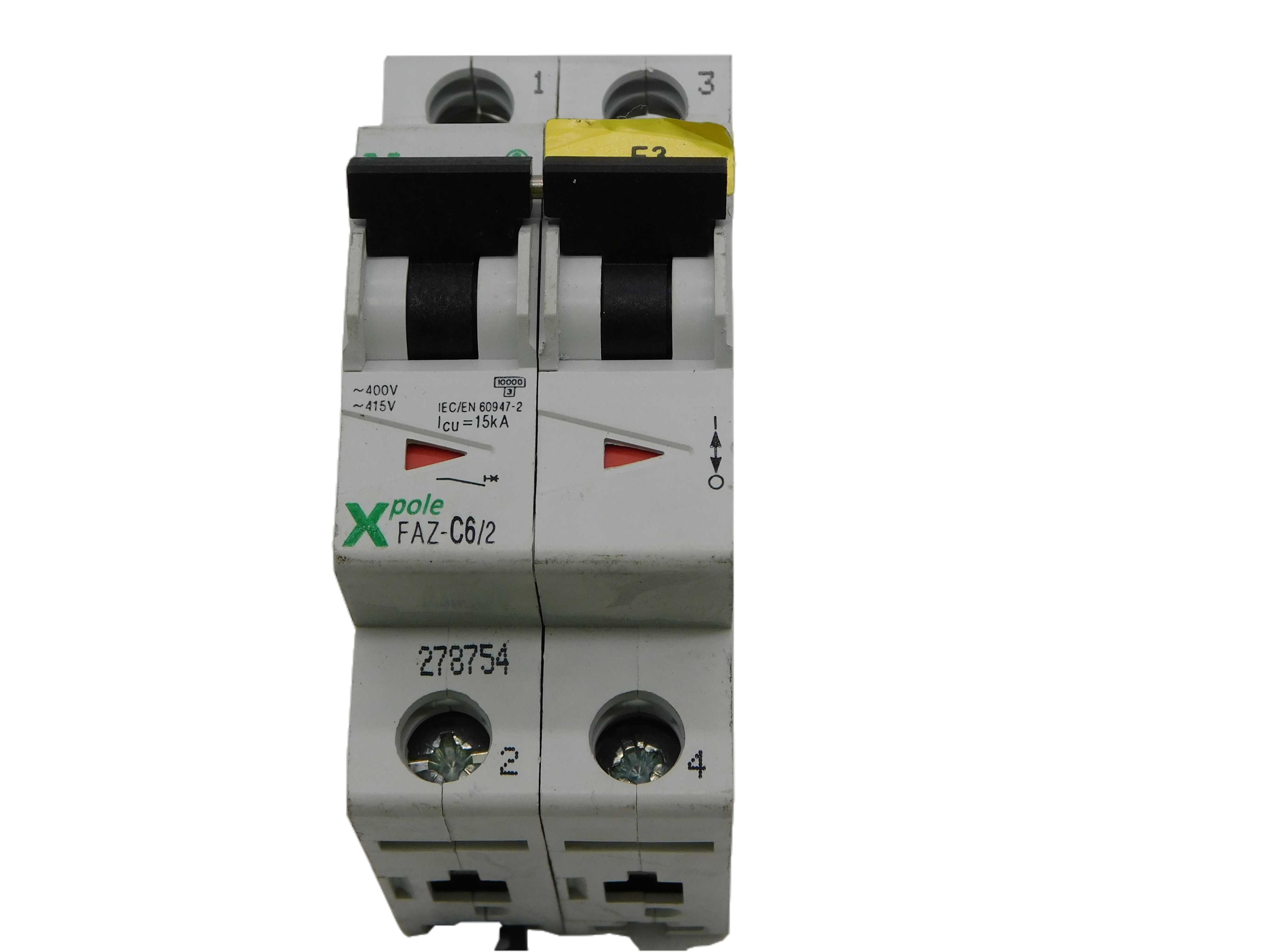 Eaton FAZ-C6/2 Supplementary Protector (Repackaged)