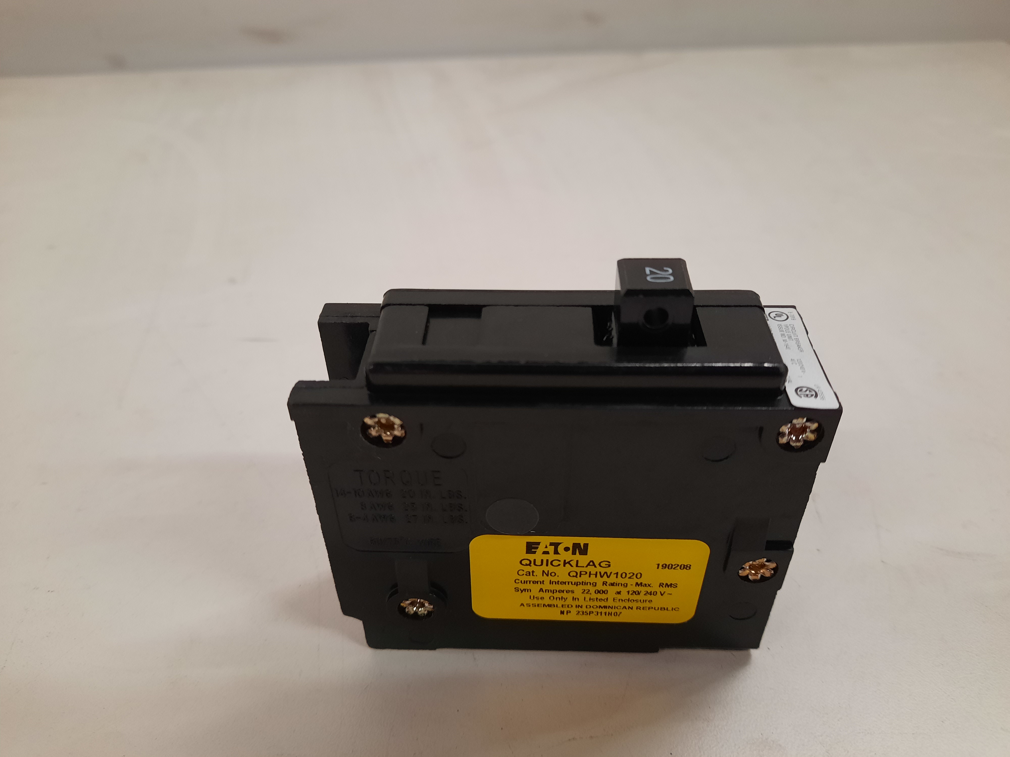 Eaton QPHW1020 Circuit Breaker
