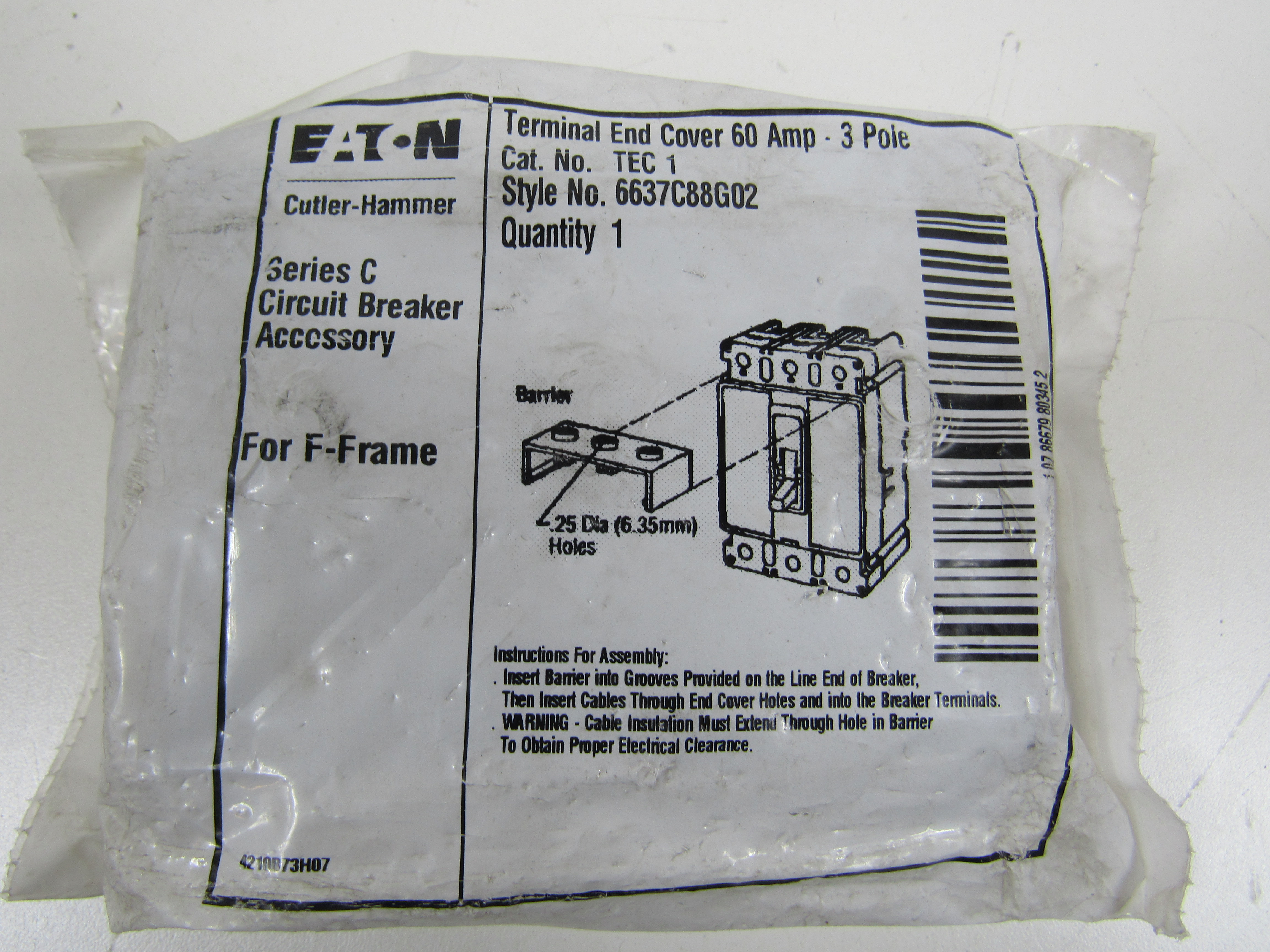 Eaton TEC1 Circuit Breaker Accessories