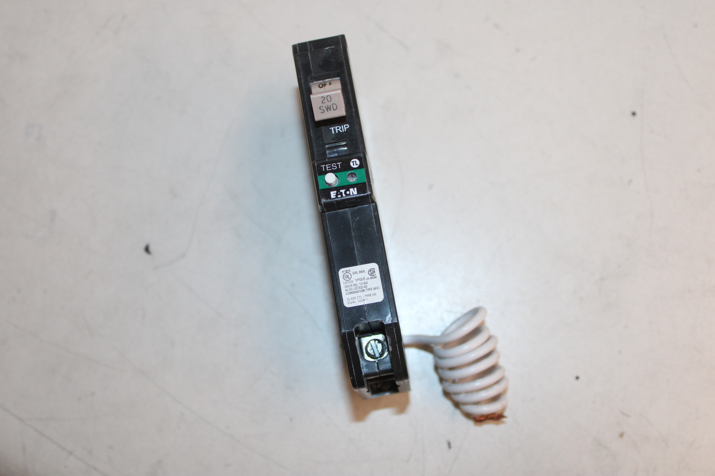 Eaton CHFN120AF Arc Fault Circuit Breaker (Used)