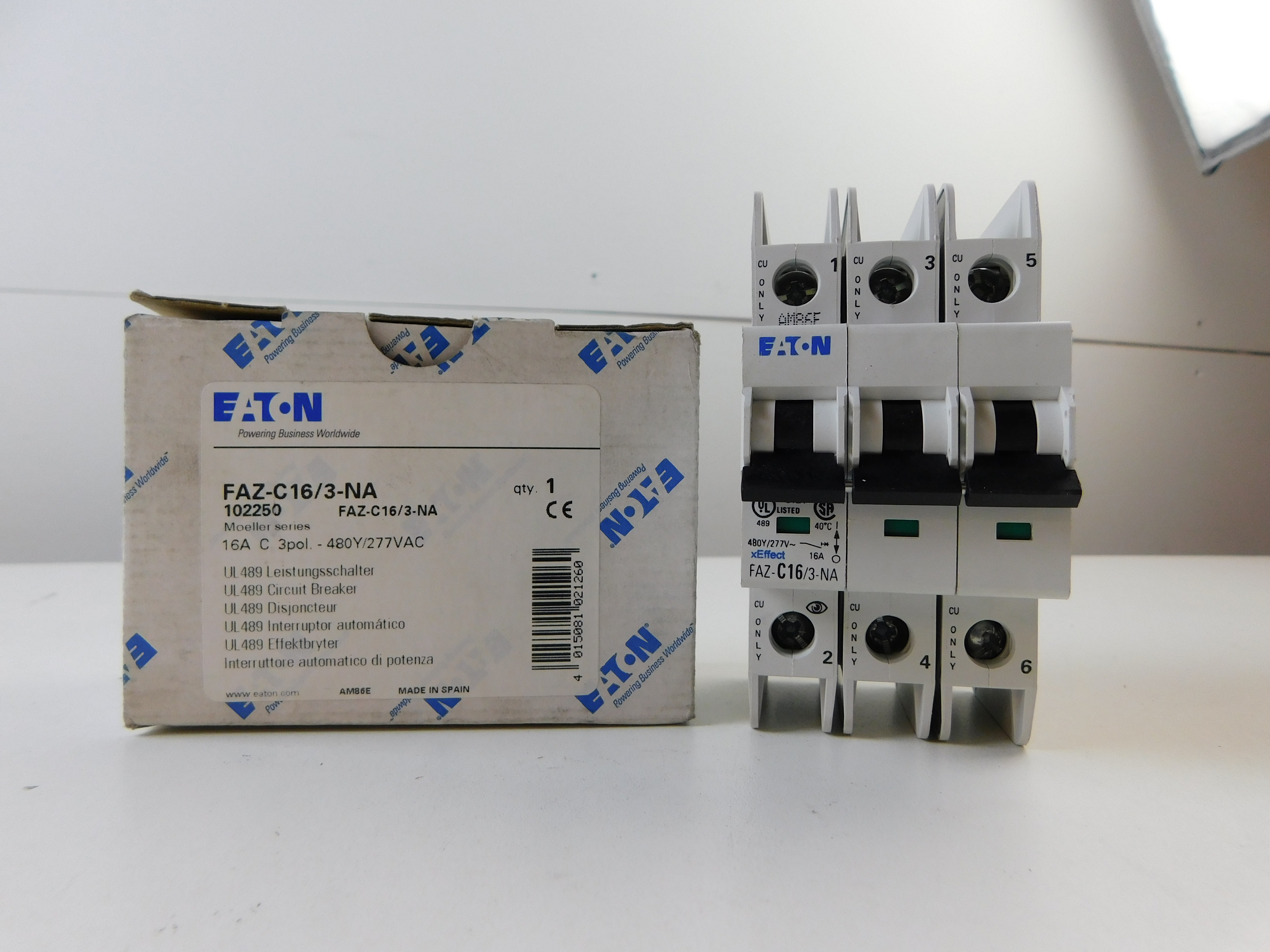 Eaton FAZ-C16/3-NA Miniature Circuit Breaker