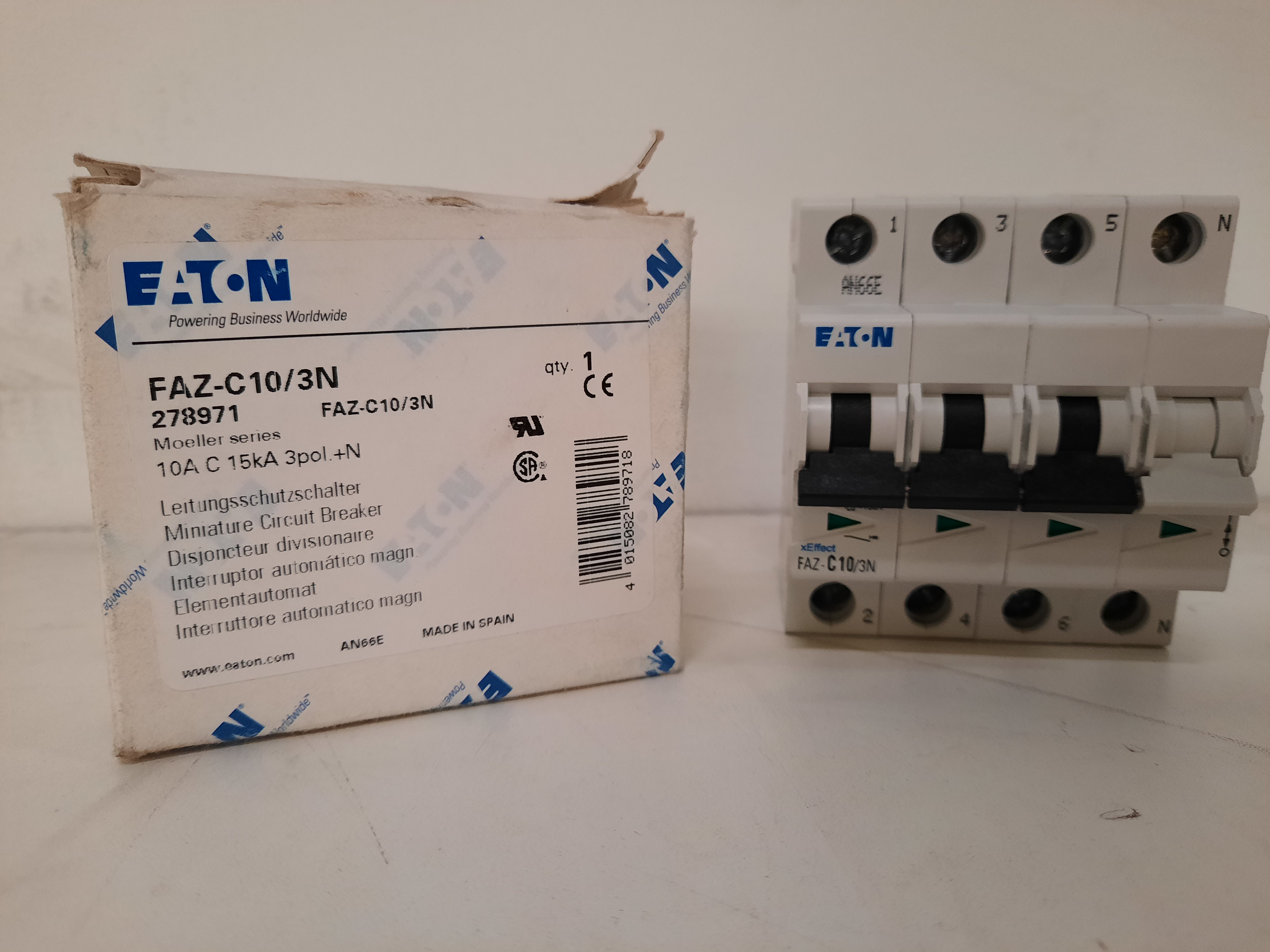 Eaton FAZ-C10/3N Supplementary Protector