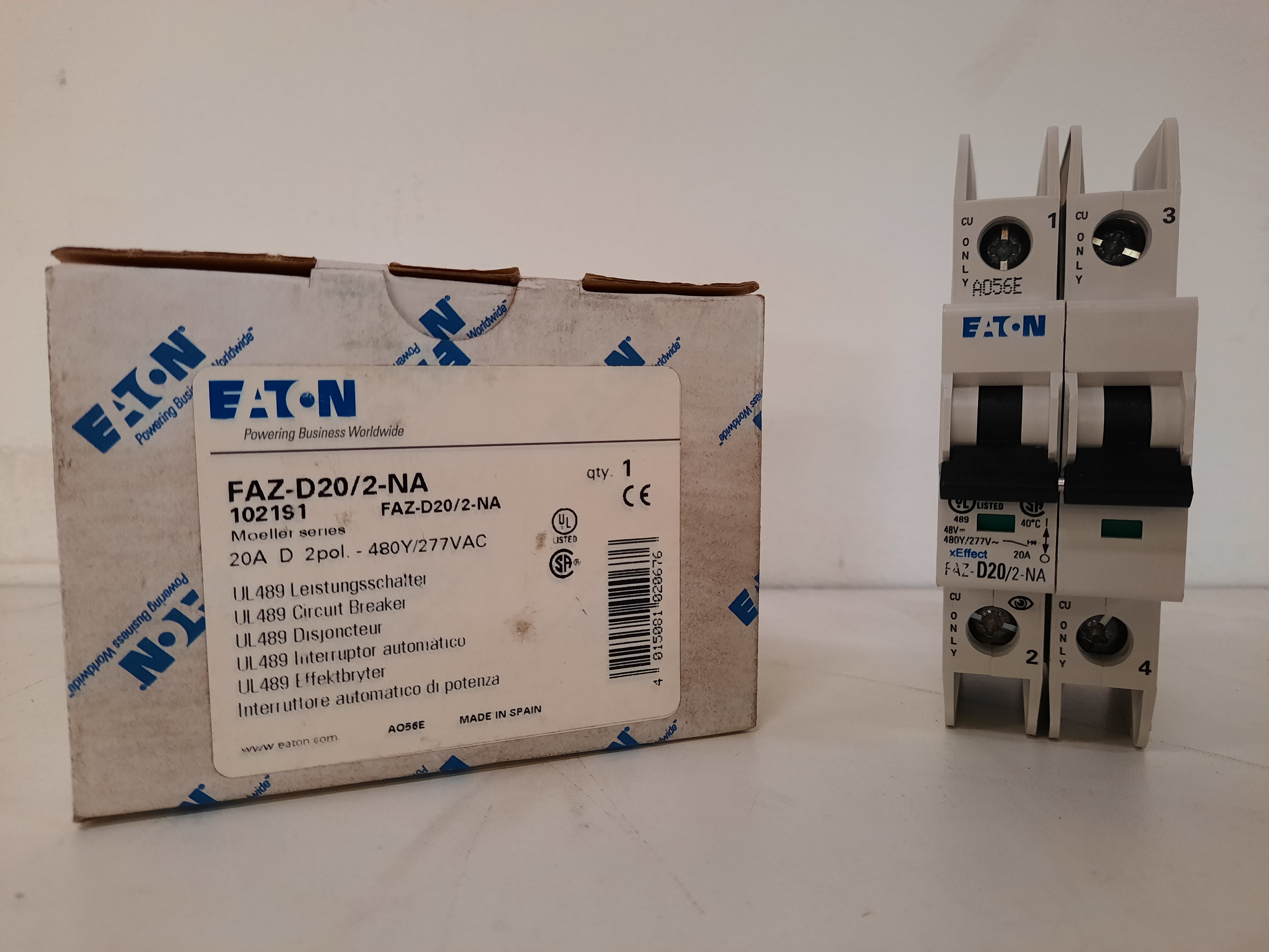 Eaton FAZ-D20/2-NA Miniature Circuit Breaker